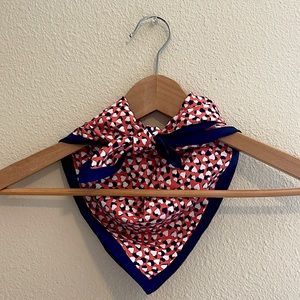 J Crew heart bandana handkerchief scarf